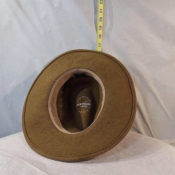 Stetson Brown Felt Wide Brim Hat  Decorative Band for Men Women Outdoor Style - Picture 10 of 13